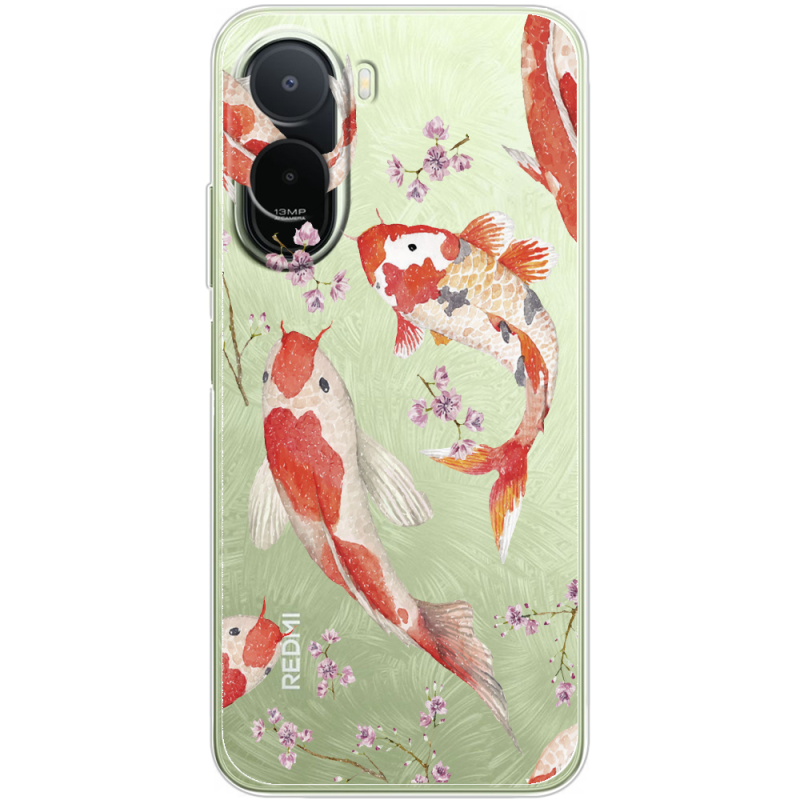 Прозорий чохол BoxFace Poco C81 Pro Japanese Koi Fish
