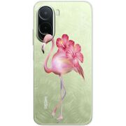 Прозорий чохол BoxFace Poco C81 Pro Floral Flamingo