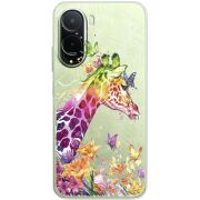 Прозорий чохол BoxFace Poco C81 Pro Colorful Giraffe