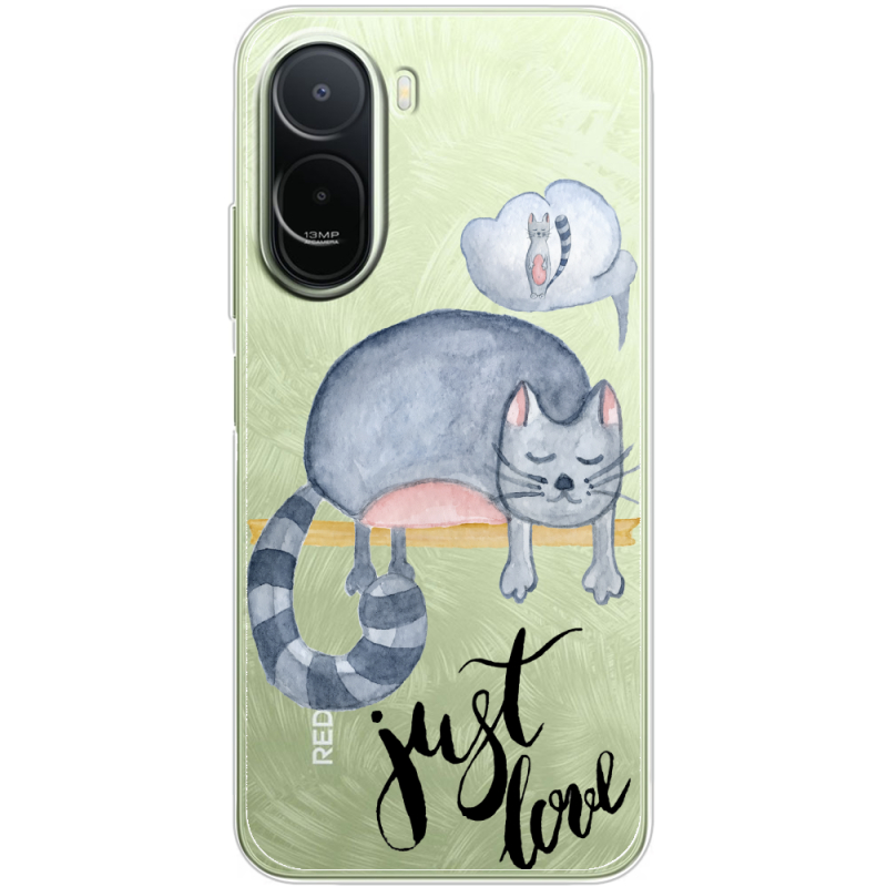 Прозорий чохол BoxFace Poco C81 Pro Just Love