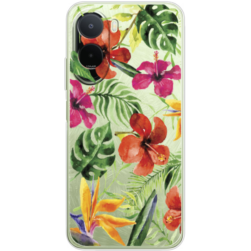 Прозорий чохол BoxFace Poco C81 Pro Tropical Flowers