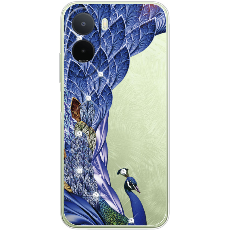 Чохол зі стразами Poco C81 Pro Peafowl