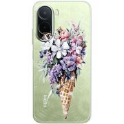 Чохол зі стразами Poco C81 Pro Ice Cream Flowers