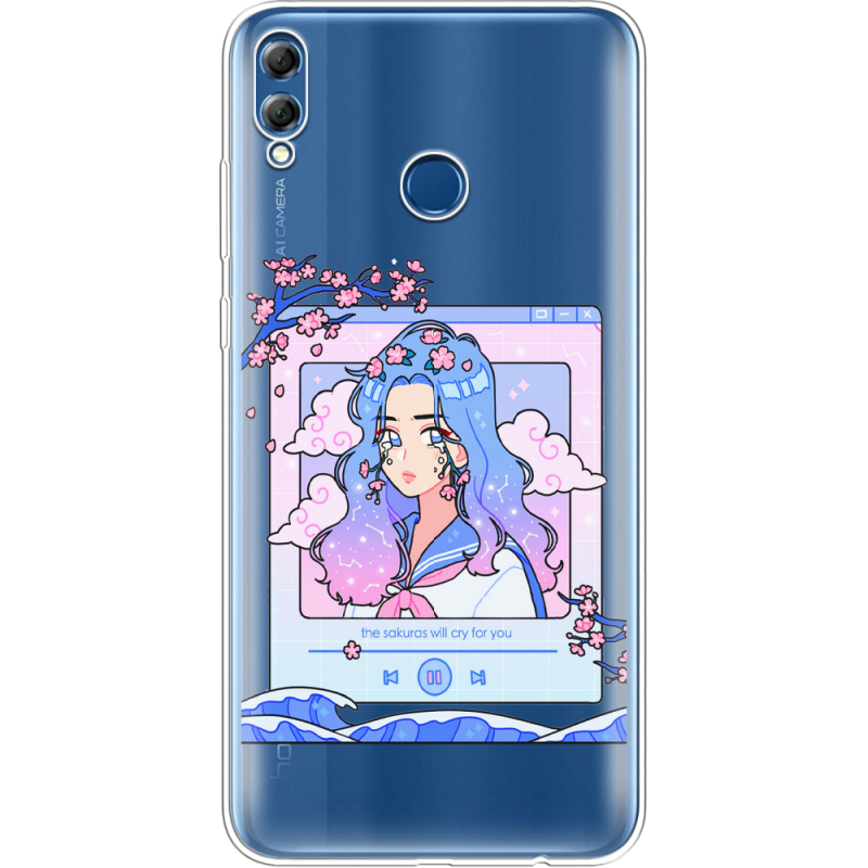 Прозрачный чехол Uprint Honor 8x Max The Sakuras Will Cry For You