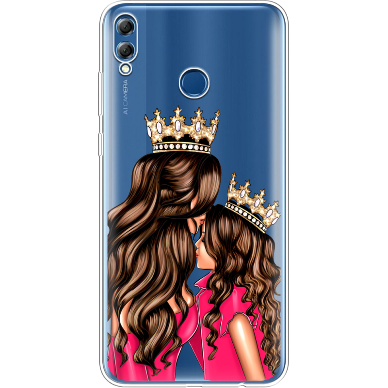 Прозрачный чехол Uprint Honor 8x Max Queen and Princess