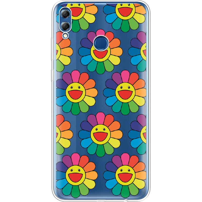 Прозрачный чехол Uprint Honor 8x Max Hippie Flowers
