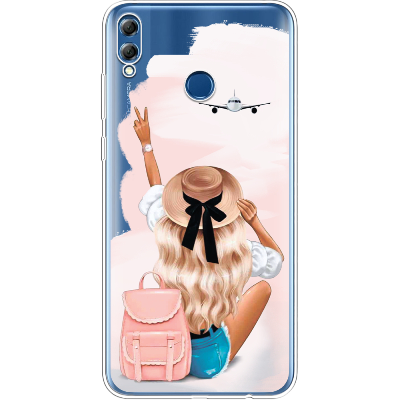 Прозрачный чехол Uprint Honor 8x Max Travel Girl