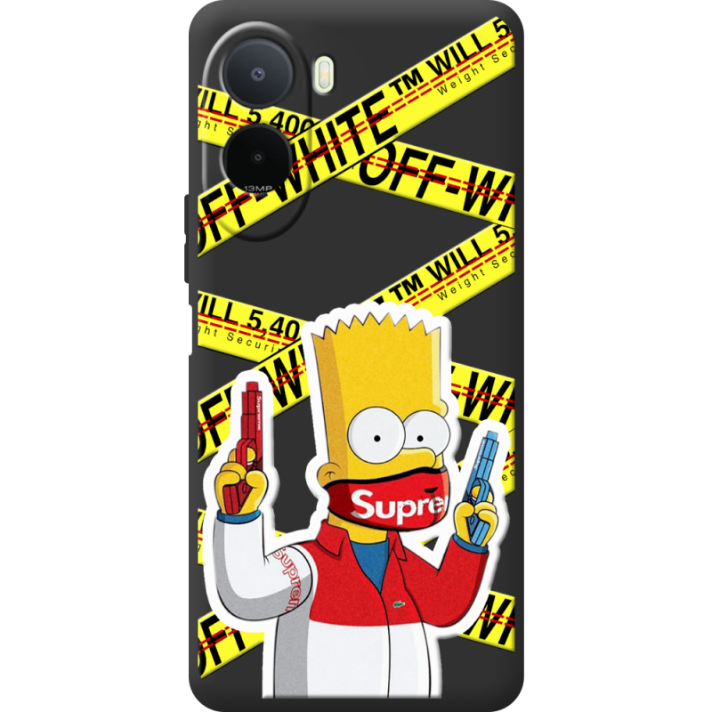 Чорний чохол BoxFace Poco C81 Pro White Bart