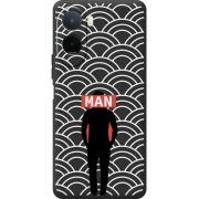 Чорний чохол BoxFace Poco C81 Pro Man Pattern