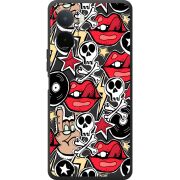 Чорний чохол BoxFace Poco C81 Pro Rock Graffiti