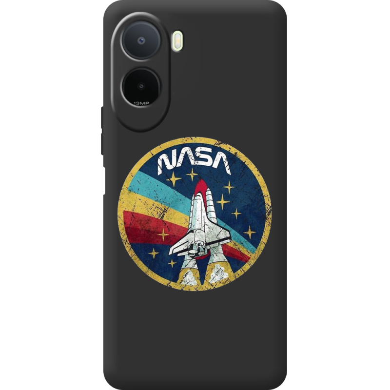 Чорний чохол BoxFace Poco C81 Pro NASA