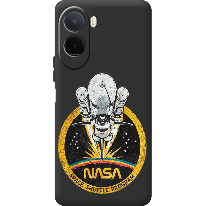 Чорний чохол BoxFace Poco C81 Pro NASA Spaceship