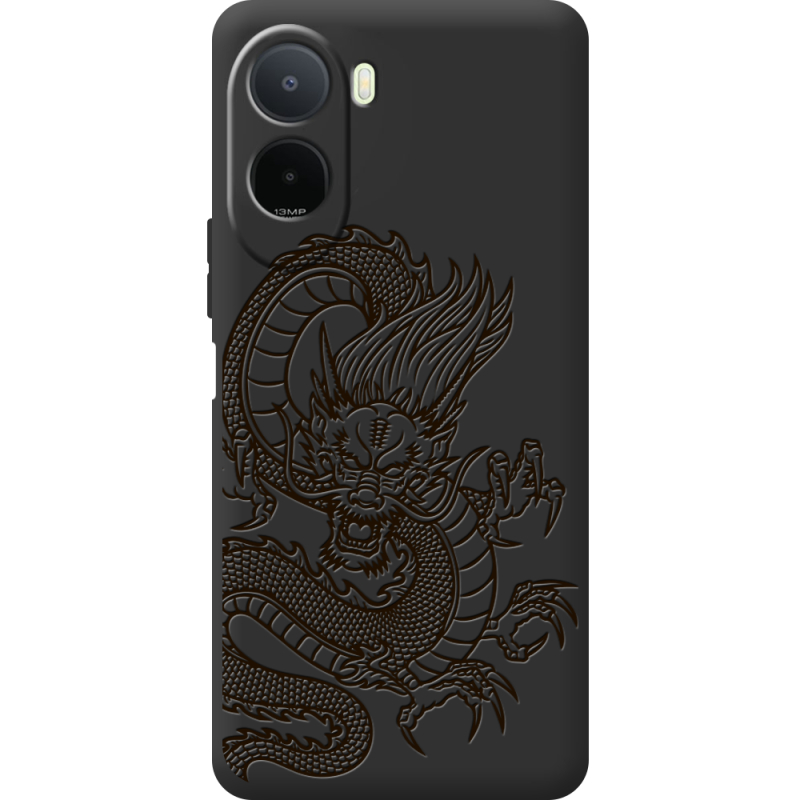 Чорний чохол BoxFace Poco C81 Pro Chinese Dragon