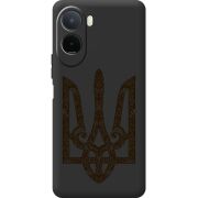 Чорний чохол BoxFace Poco C81 Pro Ukrainian Trident