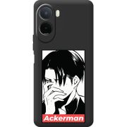 Чорний чохол BoxFace Poco C81 Pro Attack On Titan - Ackerman