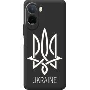 Чорний чохол BoxFace Poco C81 Pro Тризуб монограмма ukraine