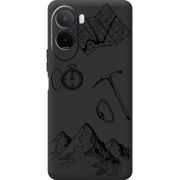 Чорний чохол BoxFace Poco C81 Pro Mountains