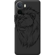Чорний чохол BoxFace Poco C81 Pro Lion
