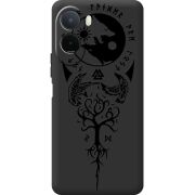 Чорний чохол BoxFace Poco C81 Pro Hugin and Munin