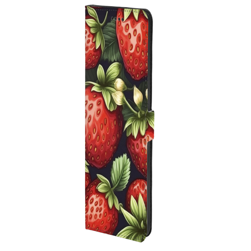 Чохол-книжка Stanford Side Magnet для Poco X8 Pro  Strawberries