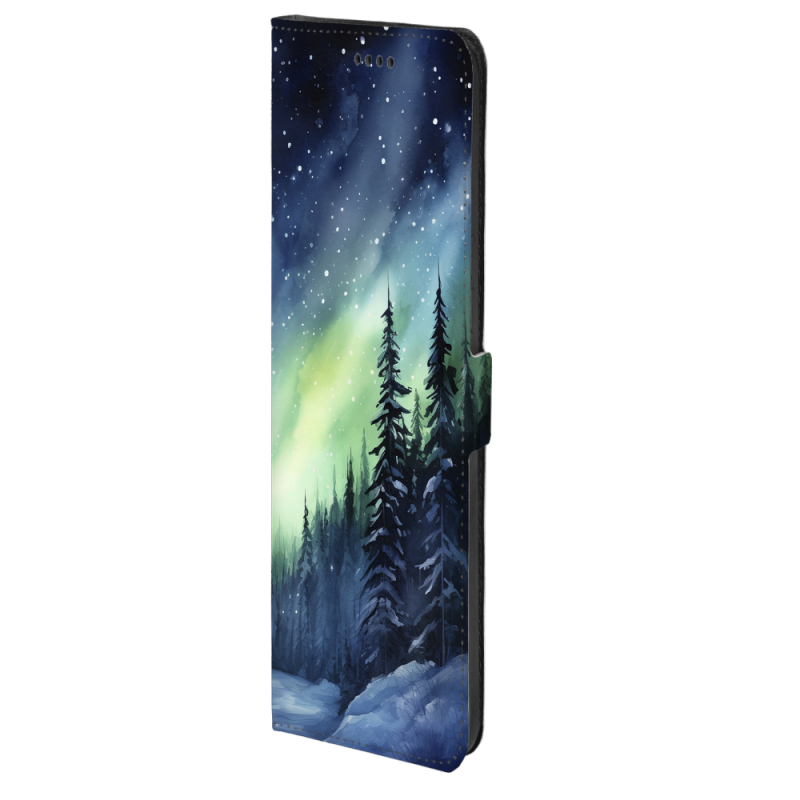 Чохол-книжка Stanford Side Magnet для Infinix Note Edge Північне сяйво