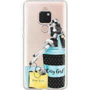 Прозрачный чехол Uprint Huawei Mate 20 City Girl