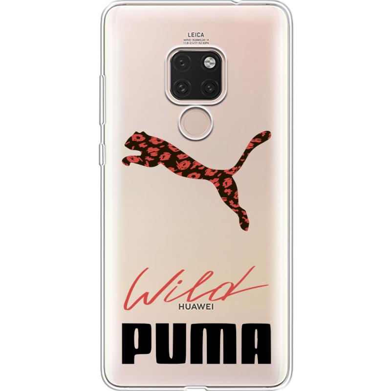 Прозрачный чехол Uprint Huawei Mate 20 Wild Cat