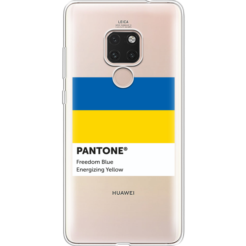 Прозрачный чехол Uprint Huawei Mate 20 Pantone вільний синій