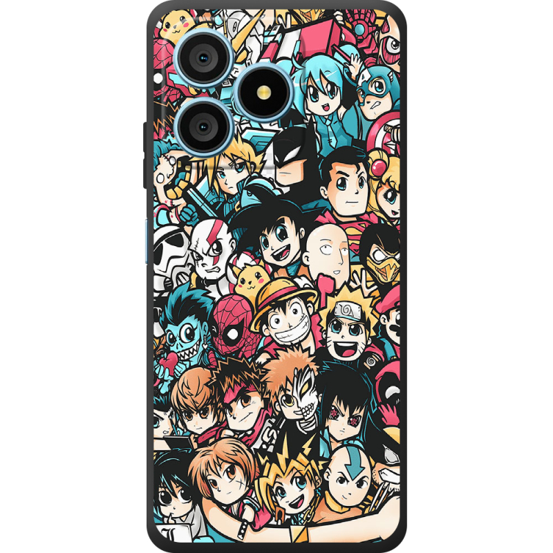 Чохол BoxFace Blackview Wave 9C Anime Stickers