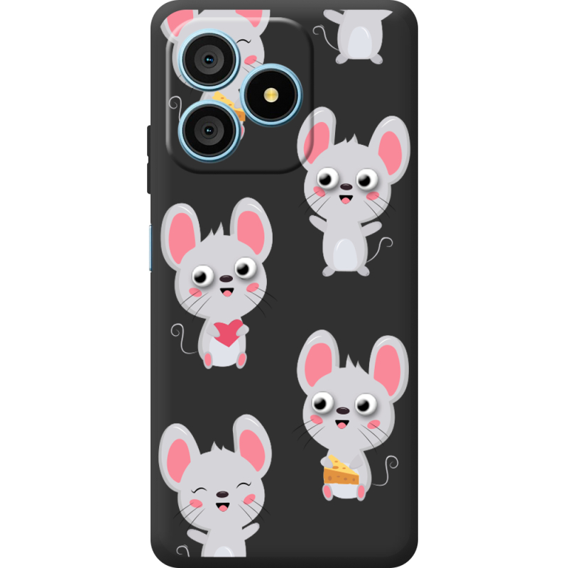 Прозорий чохол BoxFace Blackview Wave 9C с 3D-глазками Mouse