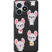 Прозорий чохол BoxFace Blackview Wave 9C с 3D-глазками Mouse