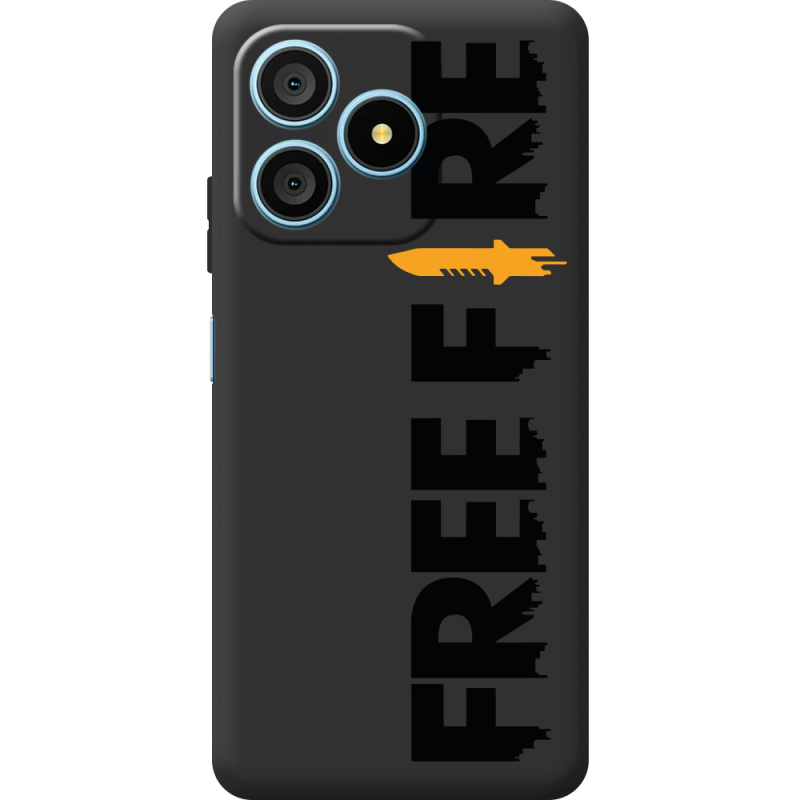 Прозорий чохол BoxFace Blackview Wave 9C Free Fire Black Logo