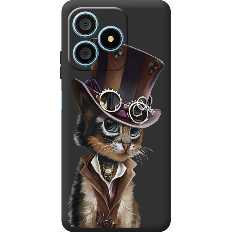 Прозорий чохол BoxFace Blackview Wave 9C Steampunk Cat