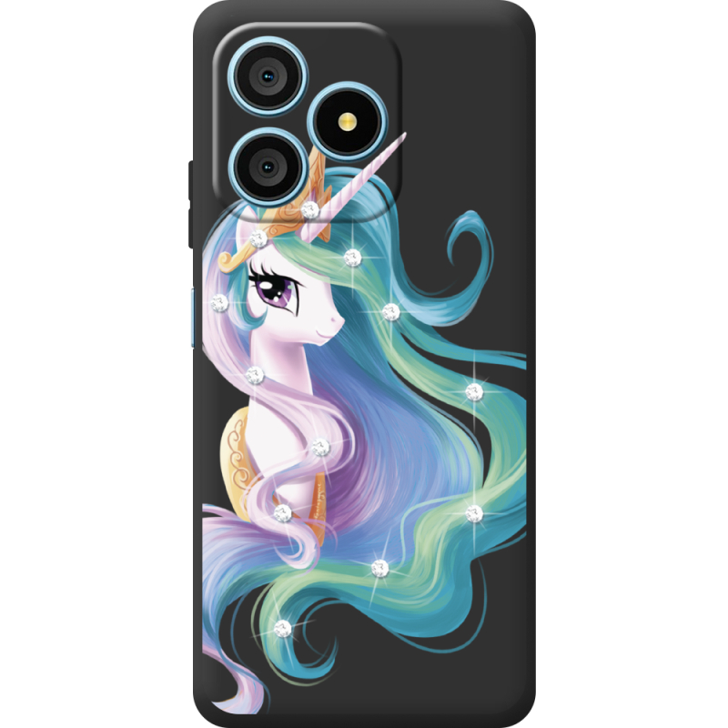 Чохол зі стразами Blackview Wave 9C Unicorn Queen