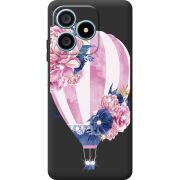 Чохол зі стразами Blackview Wave 9C Pink Air Baloon
