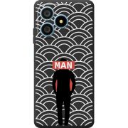 Чорний чохол BoxFace Blackview Wave 9C Man Pattern
