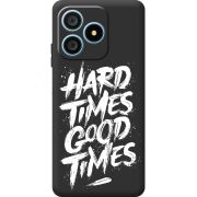 Чорний чохол BoxFace Blackview Wave 9C Hard Times Good Times