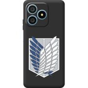 Чорний чохол BoxFace Blackview Wave 9C Атака Титанов Крылья Свободы
