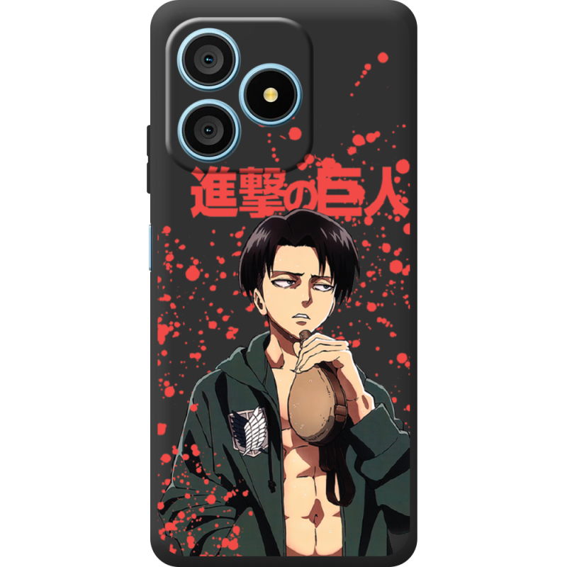 Чорний чохол BoxFace Blackview Wave 9C Атака Титанов Леви