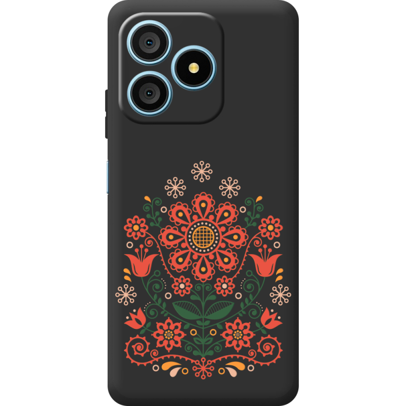 Чорний чохол BoxFace Blackview Wave 9C Ukrainian Ornament