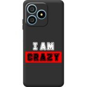 Чорний чохол BoxFace Blackview Wave 9C I'm Crazy