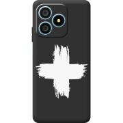 Чорний чохол BoxFace Blackview Wave 9C Білий хрест ЗСУ