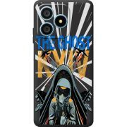 Чорний чохол BoxFace Blackview Wave 9C Привид Києва в дії