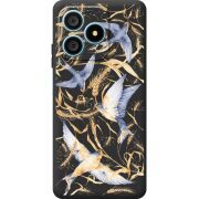 Чорний чохол BoxFace Blackview Wave 9C Ластівки