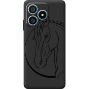 Чорний чохол BoxFace Blackview Wave 9C Horse