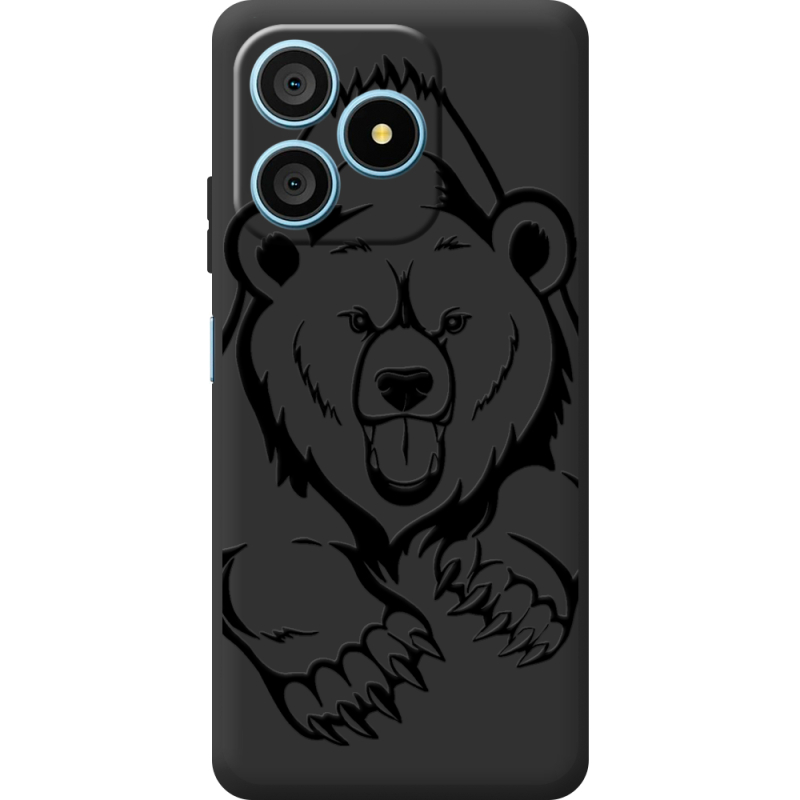 Чорний чохол BoxFace Blackview Wave 9C Grizzly Bear