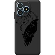 Чорний чохол BoxFace Blackview Wave 9C Wolf and Raven