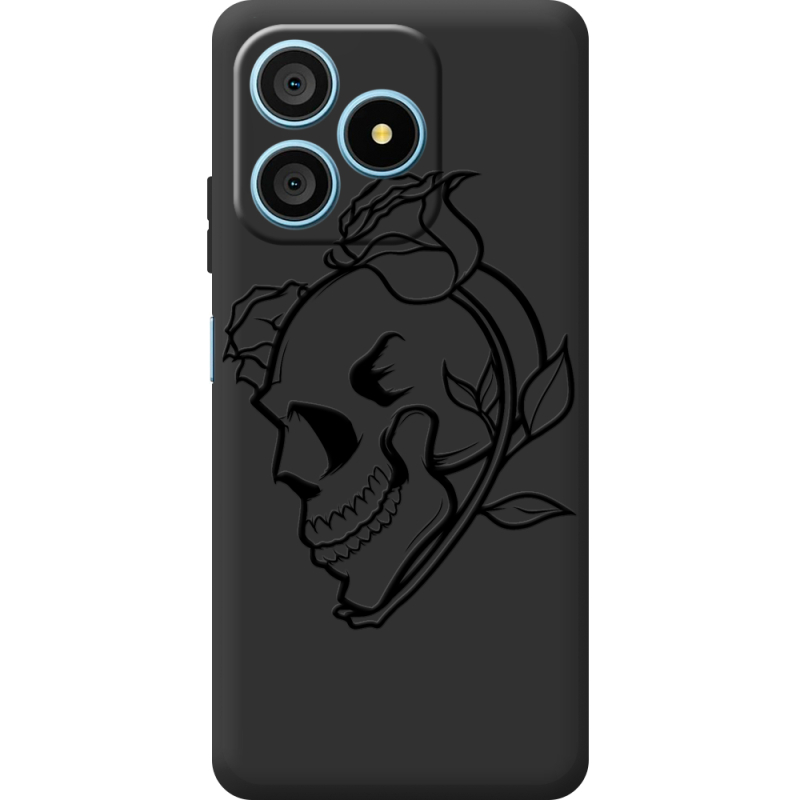 Чорний чохол BoxFace Blackview Wave 9C Skull and Roses