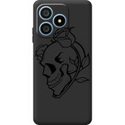 Чорний чохол BoxFace Blackview Wave 9C Skull and Roses