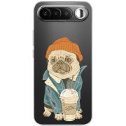 Прозорий чохол BoxFace Realme 16 5G Dog Coffeeman